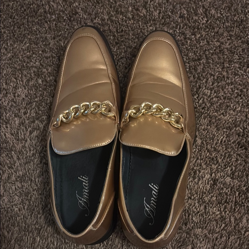 Amalfi Gold Slip-On Loafers